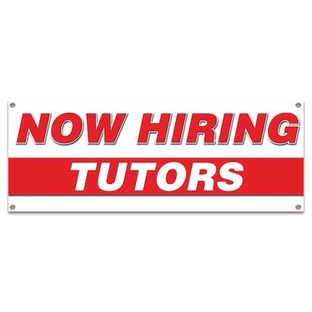 Now Hiring Tutors Banner Apply Inside Accepting Application Single Sided